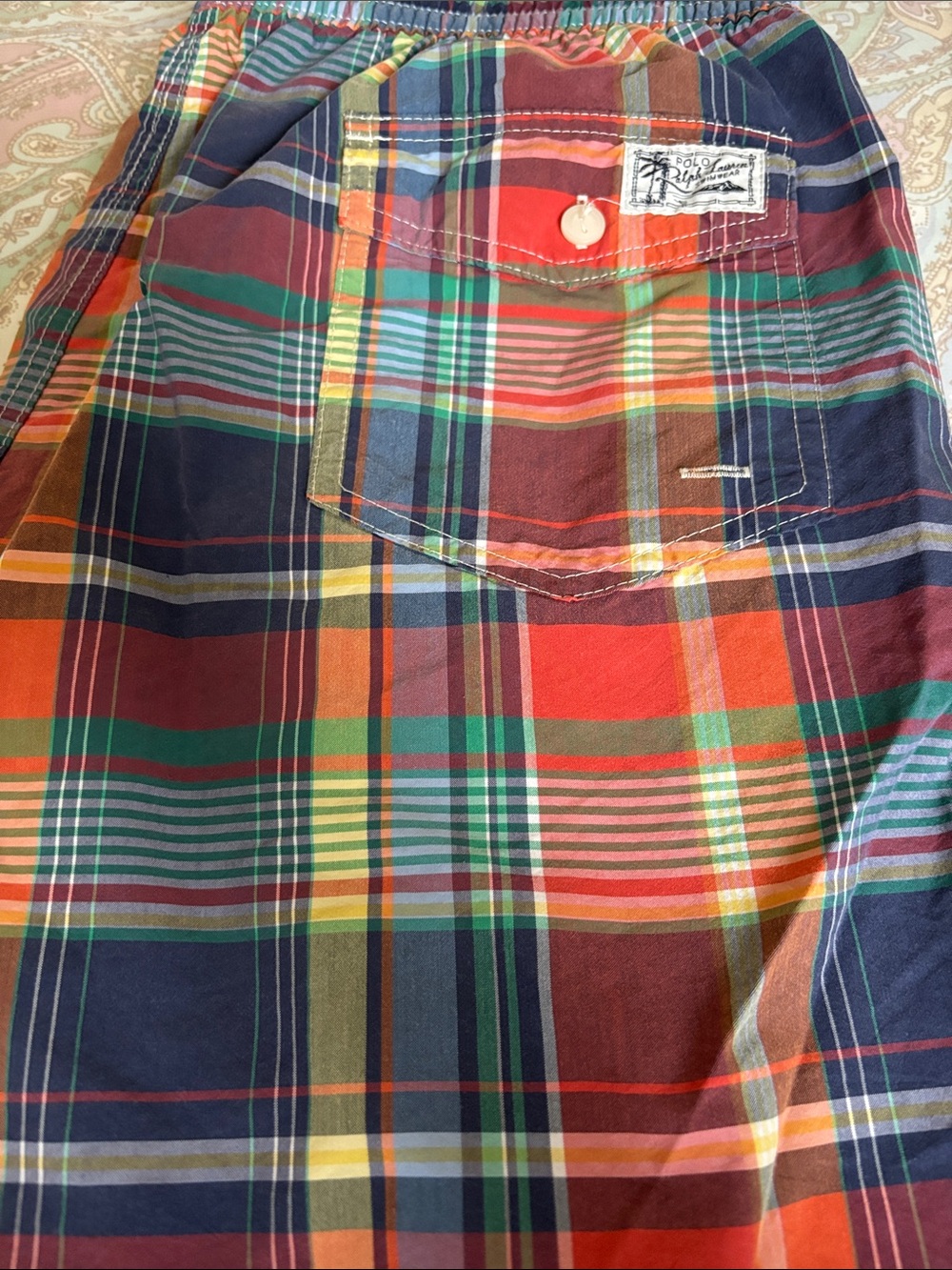 Polo by Ralph Lauren Multicolor Plaid Swim Shorts